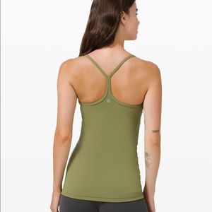 Lululemon Power Y Tank - Size 6 - Bronze Green